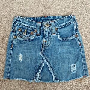 Toddler True religion denim jean skirt 4